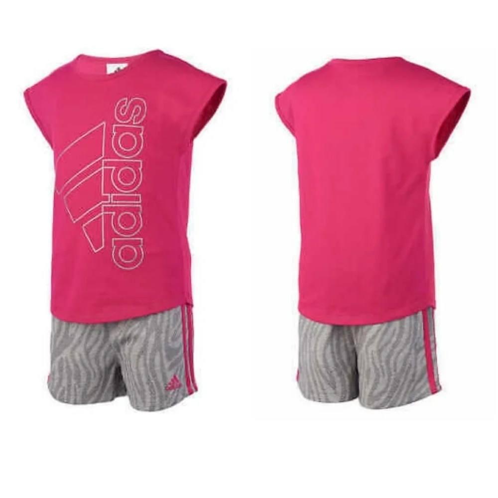 💥SALE💥 Adidas girls magenta top and short set